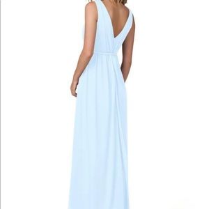 Azazie Tanicia Sky Blue Bridesmaid Dress